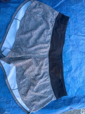 Gray lululemon Athletic Shorts with Black Waistband